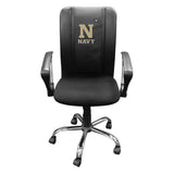 Curve Task Chair with NAVY Midshipmen N Star Logo