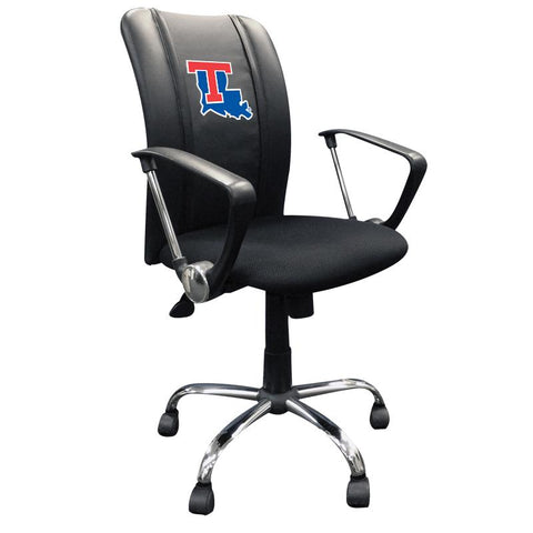 Curve Task Chair with Louisiana Tech Bulldogs Logo