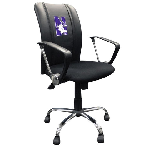 Curve Task Chair with Northwestern Wildcats Logo