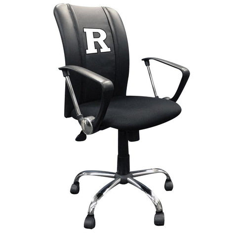 Curve Task Chair with Rutgers Scarlet Knights White Logo