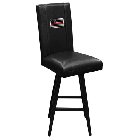 Swivel Bar Stool 2000 with Red Line Flag Logo Panel