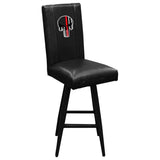 Swivel Bar Stool 2000 with Red Line Skull Logo Panel