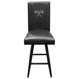 Swivel Bar Stool 2000 with Red and Blue Line Flags Logo Panel