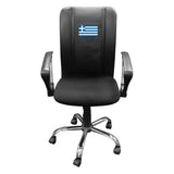 Curve Task Chair with Greek Flag Logo Panel