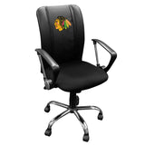 Curve Task Chair with Chicago Blackhawks Logo