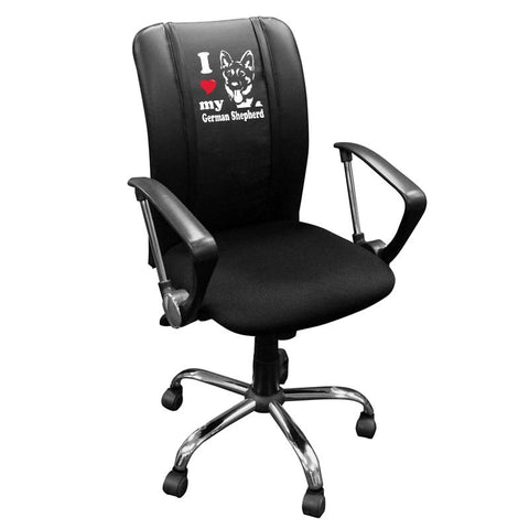 Curve Task Chair with German Shepherd Logo Panel