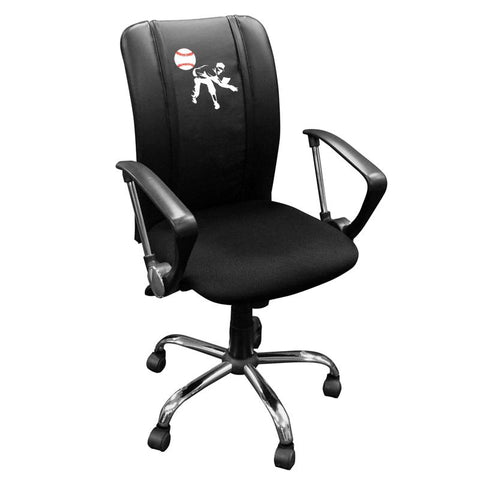 Curve Task Chair with Baseball Pitcher Logo Panel