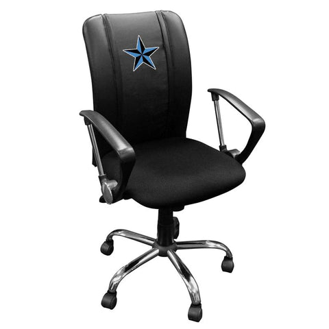 Curve Task Chair with Blue Nautical Star Panel