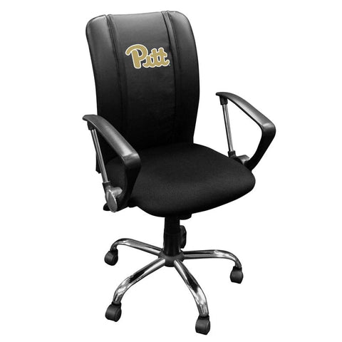 Curve Task Chair with Pittsburgh Panthers Logo