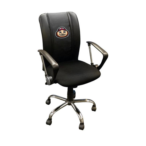 Curve Task Chair with Ohio State Buckeyes BrutusHead Logo