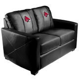 Silver Loveseat with Ball State Cardinals Logo