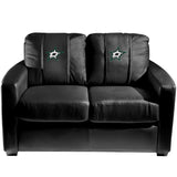 Silver Loveseat with Dallas Stars Logo