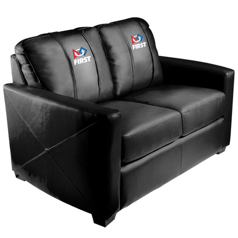 Silver Loveseat with FIRST Logo Panel