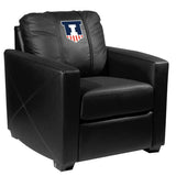 Silver Club Chair with Illinois Fighting Illini Logo