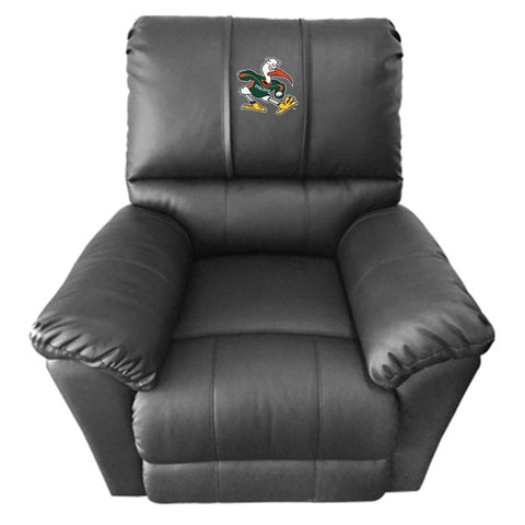 Rocker Recliner with Miami Hurricanes Secondary Logo