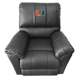 Rocker Recliner with Miami Hurricanes Logo