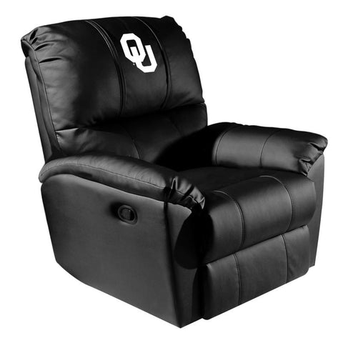 Rocker Recliner with Oklahoma Sooners Logo