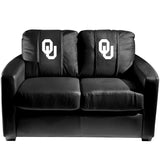 Silver Loveseat with Oklahoma Sooners Logo