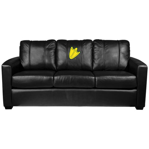 Silver Sofa with Oregon Ducks Secondary Logo