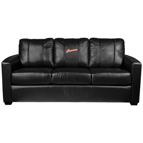 Silver Sofa with Oregon State Primary Logo
