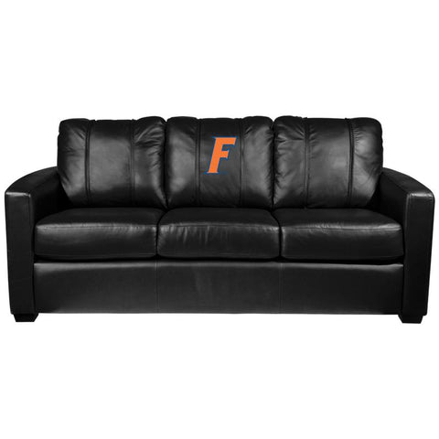Silver Sofa with Florida Gators Letter F Logo Panel
