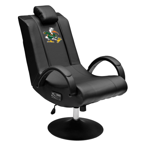 Gaming Chair 100 Pro with Miami Hurricanes Secondary Logo