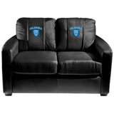 Silver Loveseat with Columbia Lions Logo