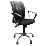 Curve Task Chair with Emory Eagles Logo