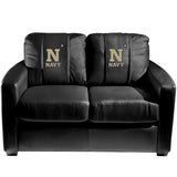 Silver Loveseat with NAVY Midshipmen N Star Logo