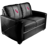 Silver Loveseat with Stony Brook Seawolves Logo