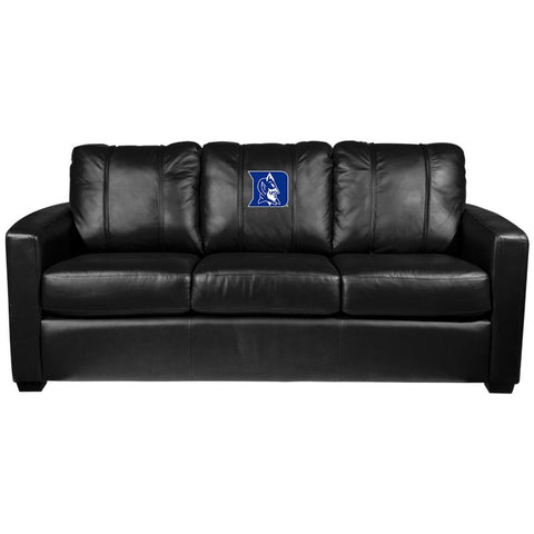 Silver Sofa with Duke Blue Devils Logo
