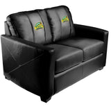 Silver Loveseat with George Mason Patriots Logo