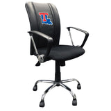 Curve Task Chair with Louisiana Tech Bulldogs Logo