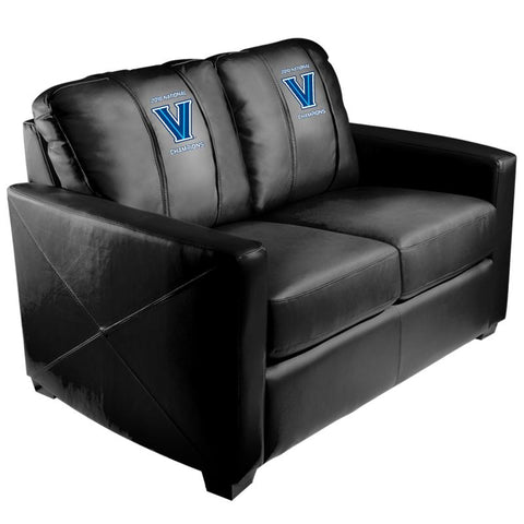 Silver Loveseat with Villanova Championship Logo Panel