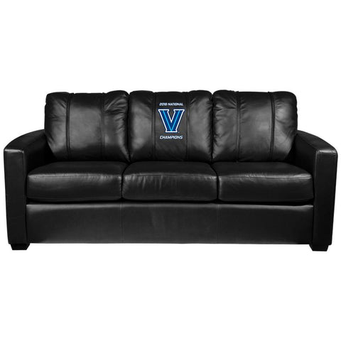 Silver Sofa with Villanova Championship Logo Panel