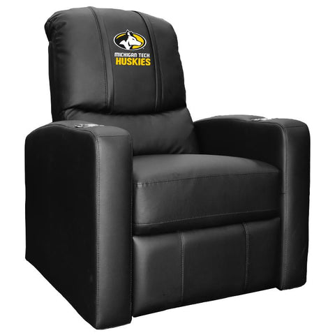 Stealth Recliner with Michigan Tech Huskies Logo