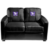 Silver Loveseat with Western University Canada Mustangs Logo
