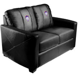 Silver Loveseat with Northwestern State Demon Head Logo