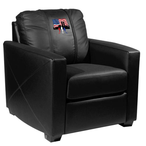 Silver Club Chair with 9/11 Responders Logo Panel