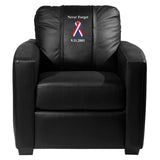 Silver Club Chair with Lipstick Logo Panel