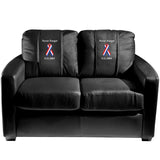 Silver Loveseat with Father's Day Super Dad Logo Panel
