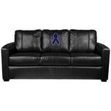 Silver Sofa with Blue Ribbon Logo Panel