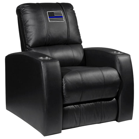 Relax Recliner with Blue Line Flag Logo Panel
