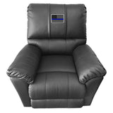 Rocker Recliner with Blue Line Flag Logo Panel