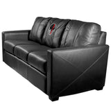 Silver Sofa with Red Line Skull Logo Panel