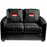 Silver Loveseat with German Flag Logo Panel