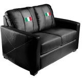Silver Loveseat with Italian Flag Logo Panel