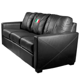 Silver Sofa with Italian Flag Logo Panel
