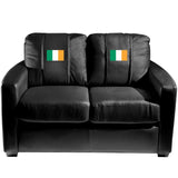 Silver Loveseat with Irish Flag Logo Panel