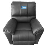 Rocker Recliner with Greek Flag Logo Panel